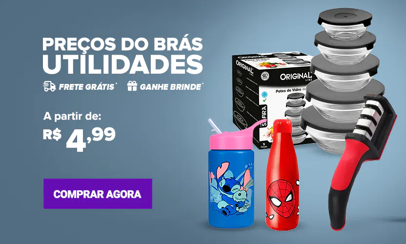 Utilidades com pre&ccedil;os do Br&aacute;s no atacado