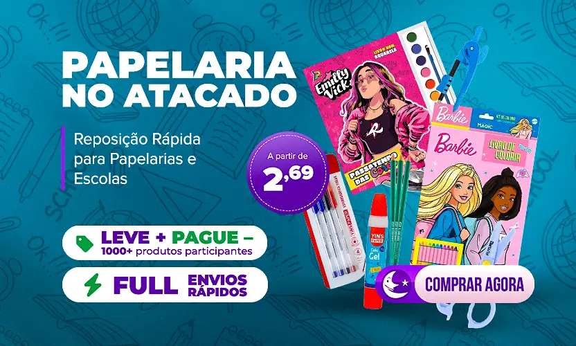 Papelaria no Atacado a partir de R$ 2,69