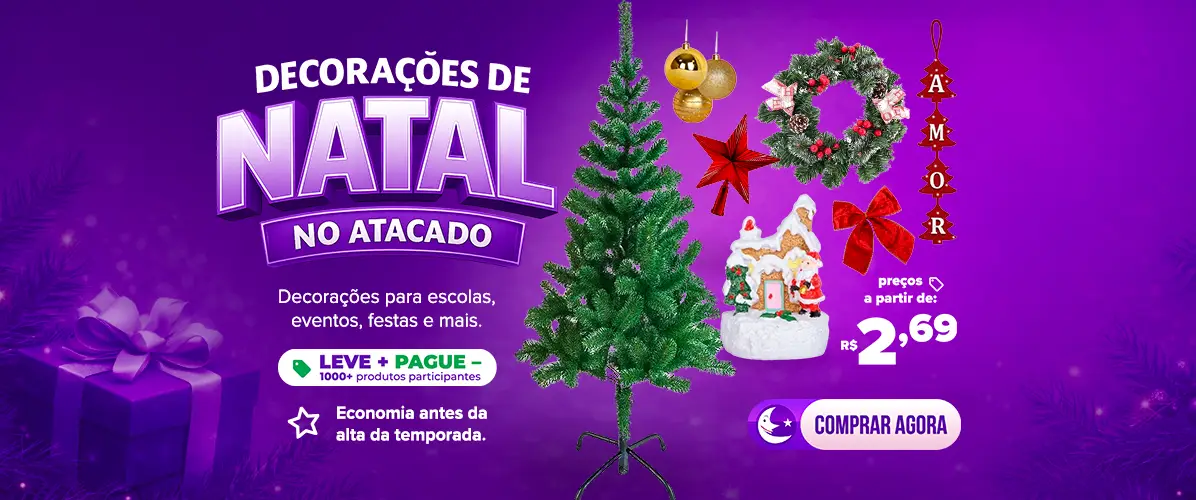 Decora&ccedil;&otilde;es de Natal no Atacado