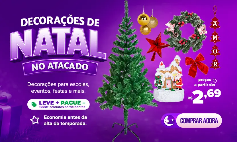 Decora&ccedil;&otilde;es de Natal no Atacado