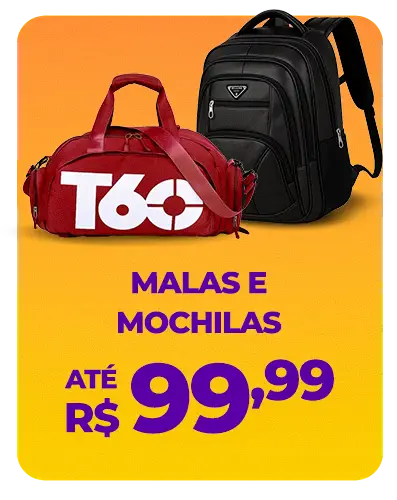 Malas e Mochilas no Atacado at&eacute; R$ 99,99