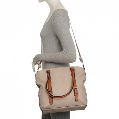 Bolsa Ombro Lisa Com Detalhe De Alça Regulável