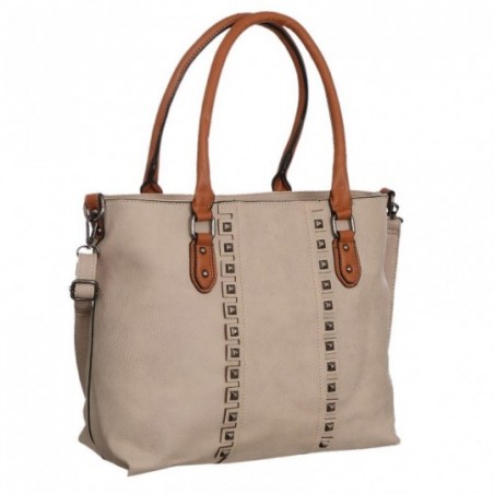 Bolsa De Ombro Com Spikes E Divisória Interna