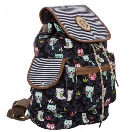 Mochila Têxtil Feminina Com Estampa Animal
