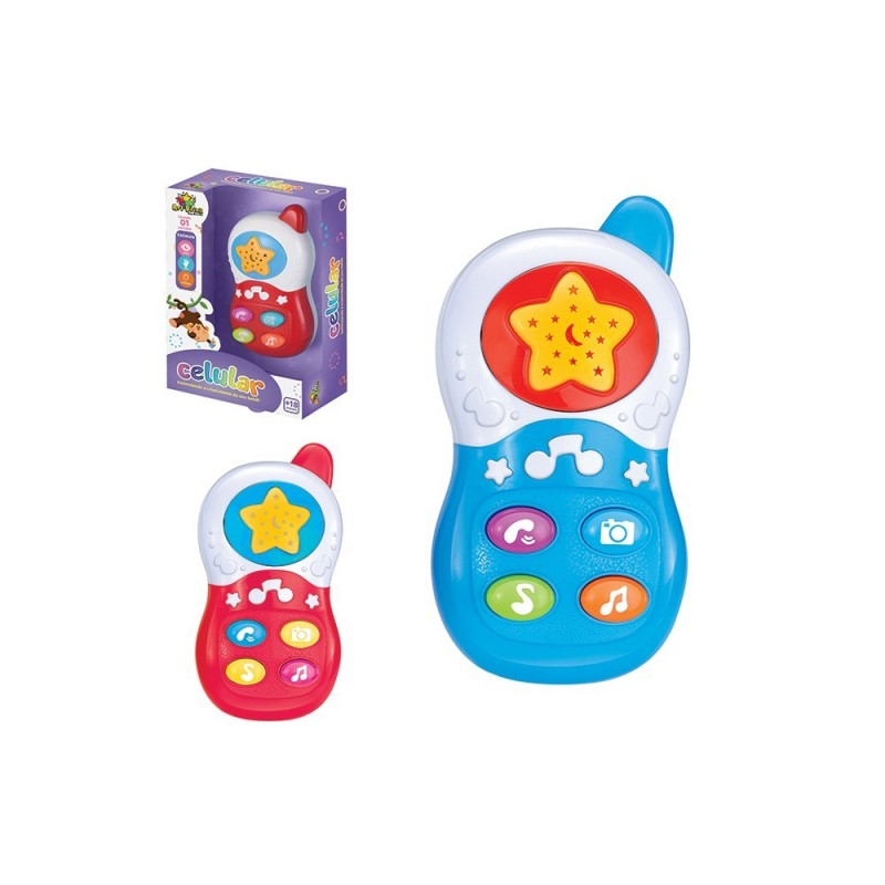 Celular Musical Colorido Infantil