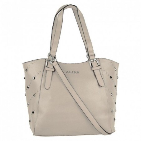 Bolsa De Ombro Alto Relevo Com Tachas
