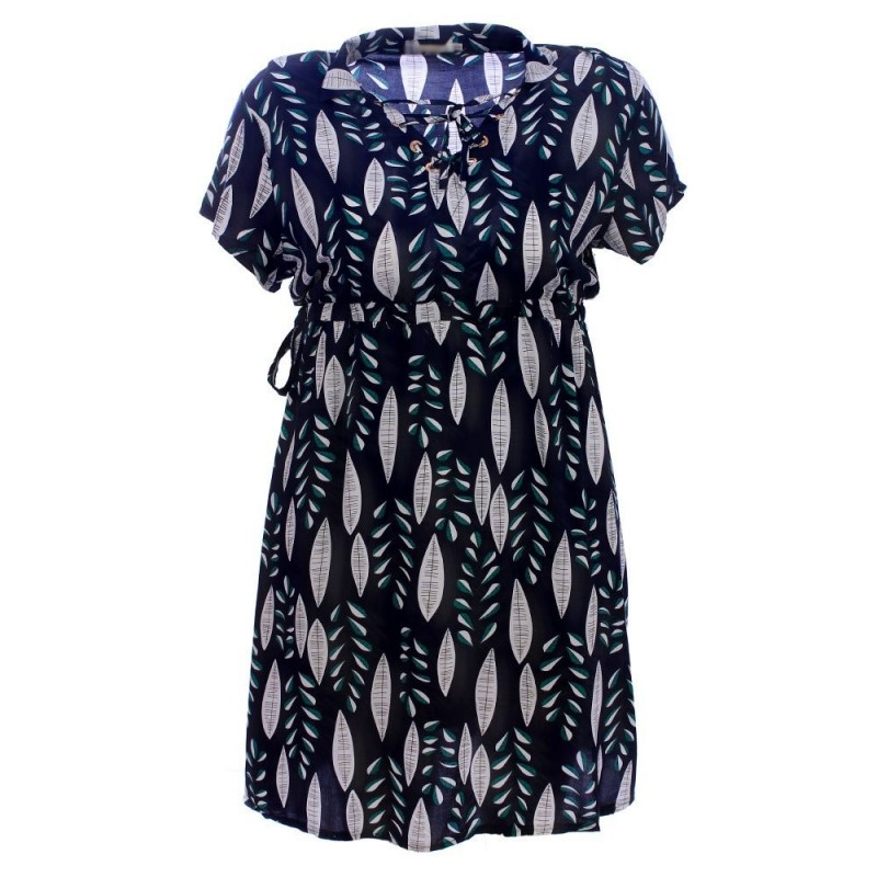 vestido-social-plus-size-estampa-floral-acinturado
