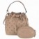 Kit 2 Bolsas Feminino Hobo + Transversal Cravejada Em Tachas E Spikes

