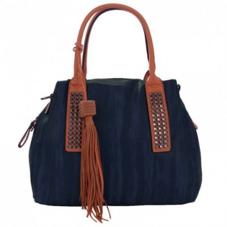 bolsa-feminina-satchel-alto-relevo-com-tachas-e-tassel