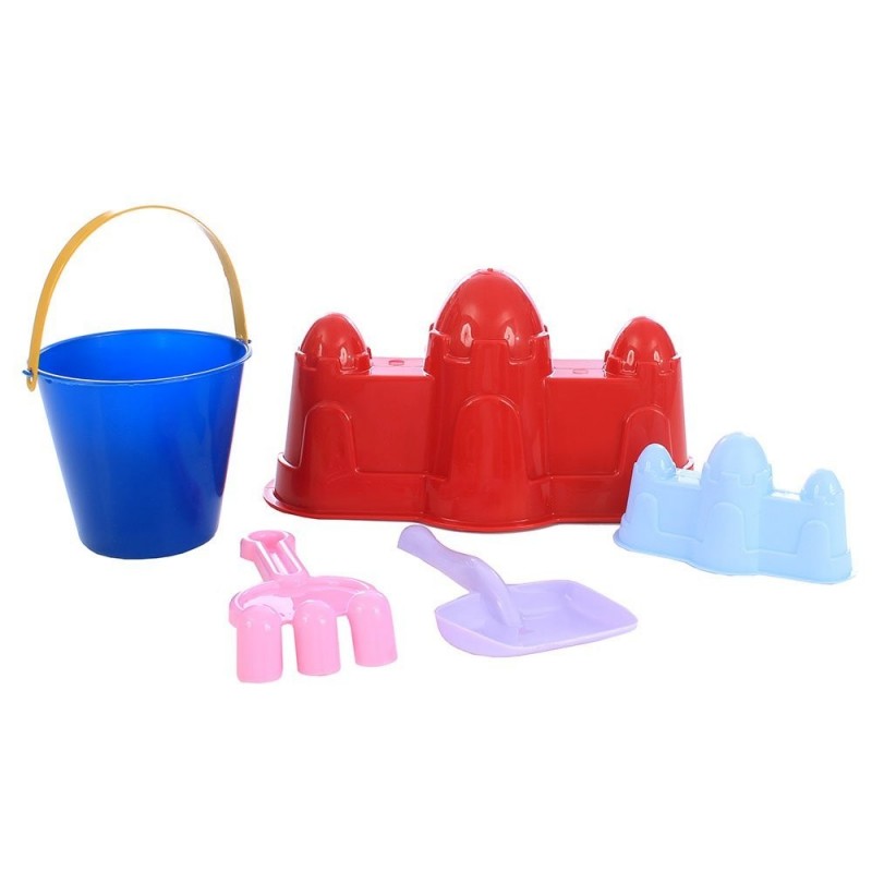 kit-praia-2-castelos-brinquedo-infantil-com-balde-2-pas