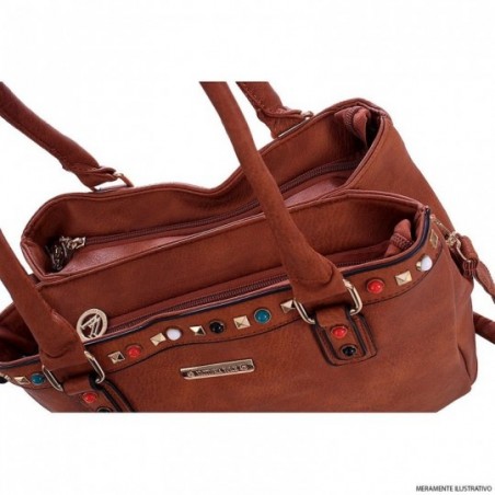 bolsa-feminina-satchel-alto-relevo-com-tachas-coloridas
