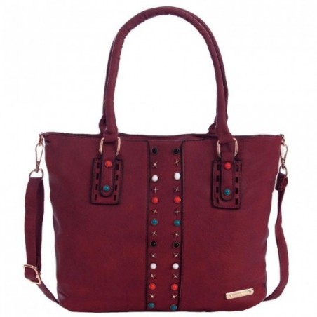 bolsa-feminina-satchel-alto-relevo-com-tachas-coloridas-e-spikes
