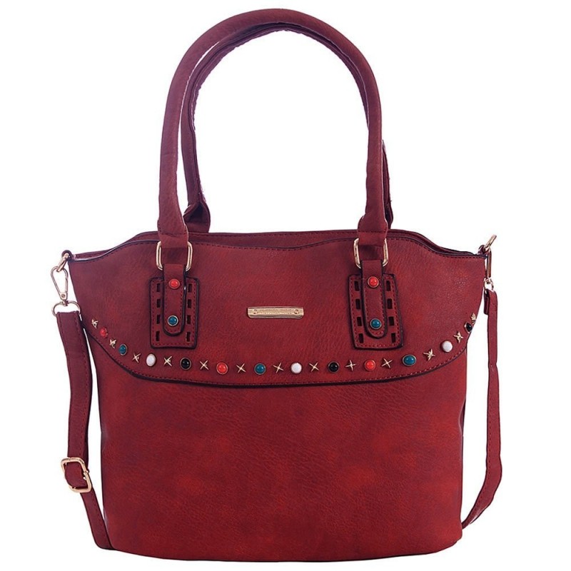 bolsa-feminina-satchel-em-alto-relevo-com-tachas-coloridas