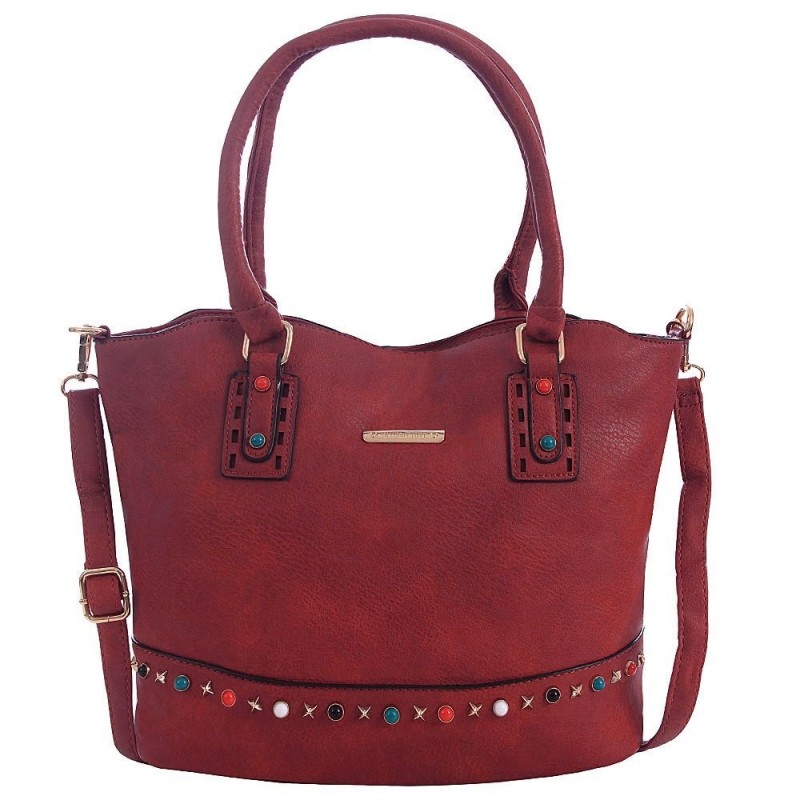 bolsa-de-ombro-em-alto-relevo-com-tachas-coloridas-e-pingente