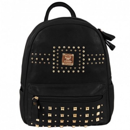 mochila-feminina-estampa-em-alto-relevo-com-spikes-e-tachas