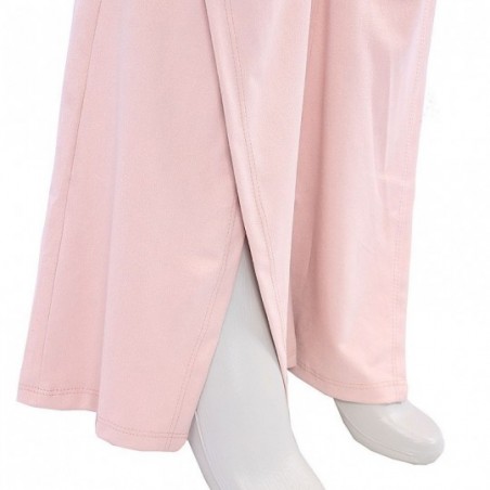 Calça Suede Flare Barra Transpassada Feminina
