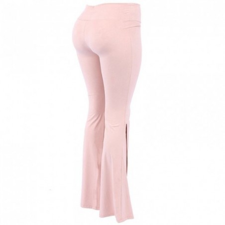 Calça Suede Flare Barra Transpassada Feminina
