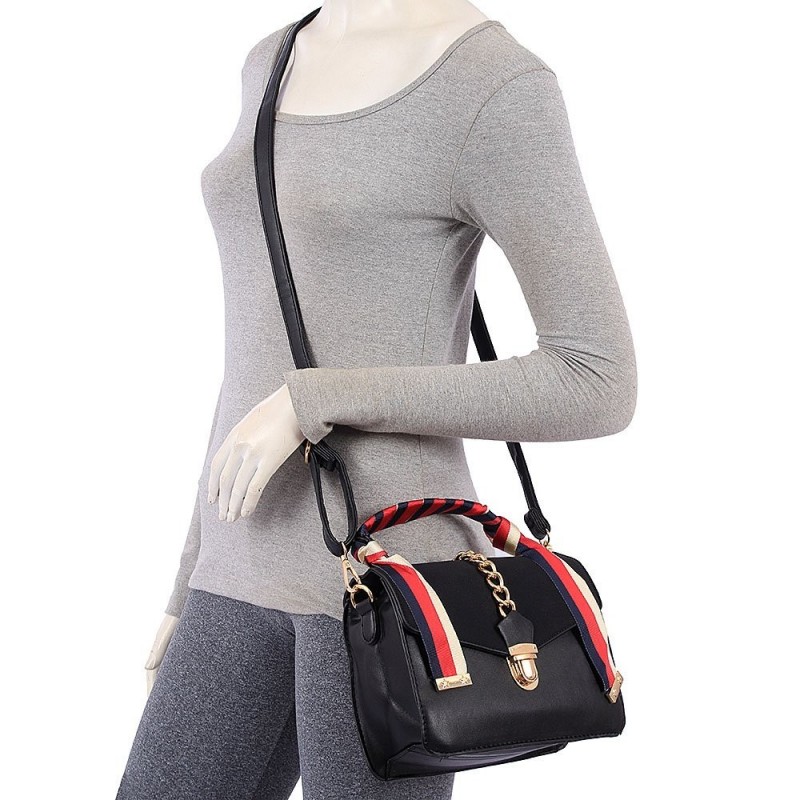 bolsa-bau-luxo-feminina-com-fita-colorida-e-corrente