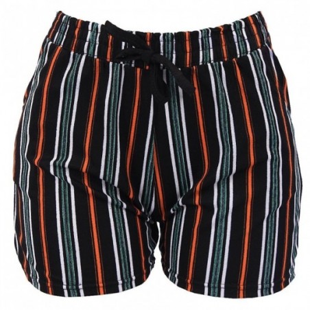 short-feminino-estampa-listrada-com-amarracao