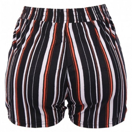 short-feminino-estampa-listrada-com-amarracao