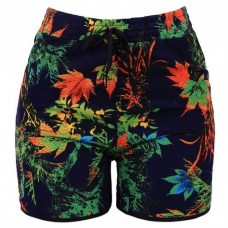 short-feminino-floral-com-amarracao