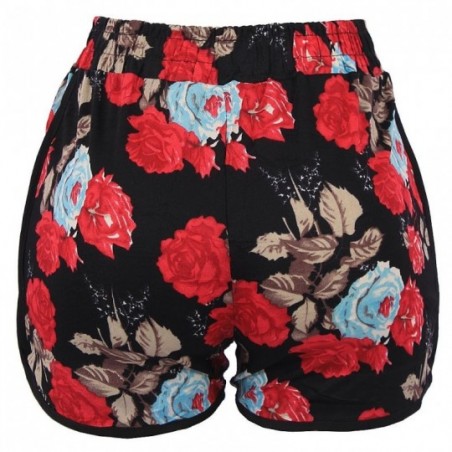short-feminino-estampa-floral-com-amarracao