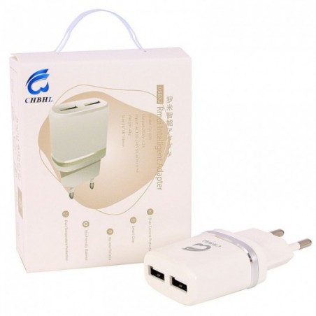 Carregador Turbo Fonte Com 2 Entradas USB Simultâneas