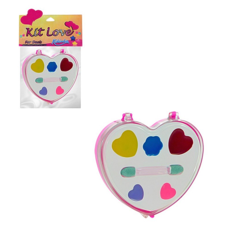 Kit Love Estojo Coração De Maquiagem Infantil