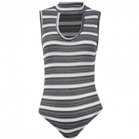 body-canelado-choker-feminino-sem-manga-listrado