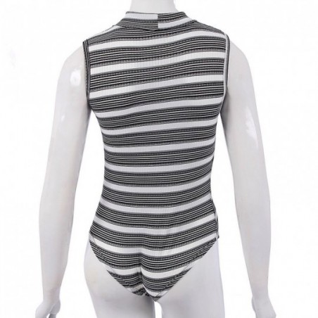 body-canelado-choker-feminino-sem-manga-listrado