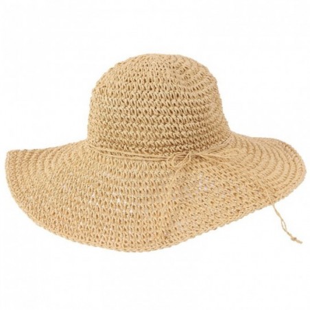 Chapéu Feminino Floppy Praia Em Tressê Com Aba Grande

