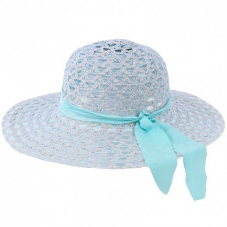 Chapéu Feminino Praia Com Fita Decorativa Estampa Metálica