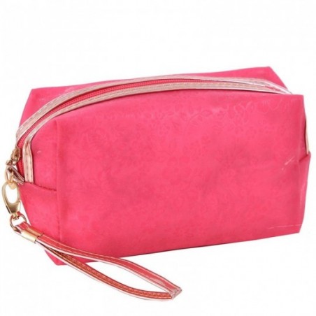necessaire-estojo-em-alto-relevo-cintilante-floral-com-alca