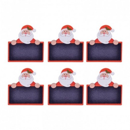 kit-6-prendedores-de-madeira-noel-lousa-enfeite-de-natal