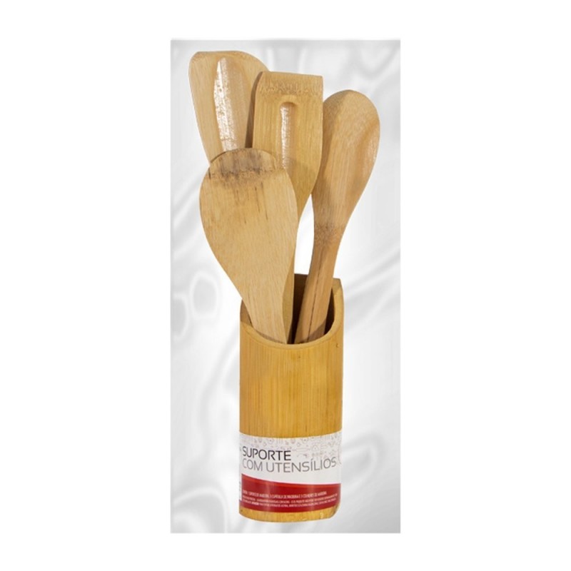 kit-linha-bambu-talheres-de-madeira-com-5-pecas