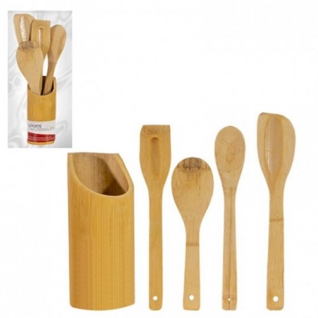 kit-linha-bambu-talheres-de-madeira-com-5-pecas
