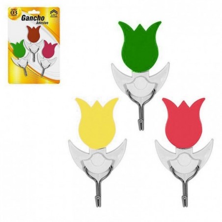 kit-com-3-ganchos-tulipas-adesivas-no-atacado