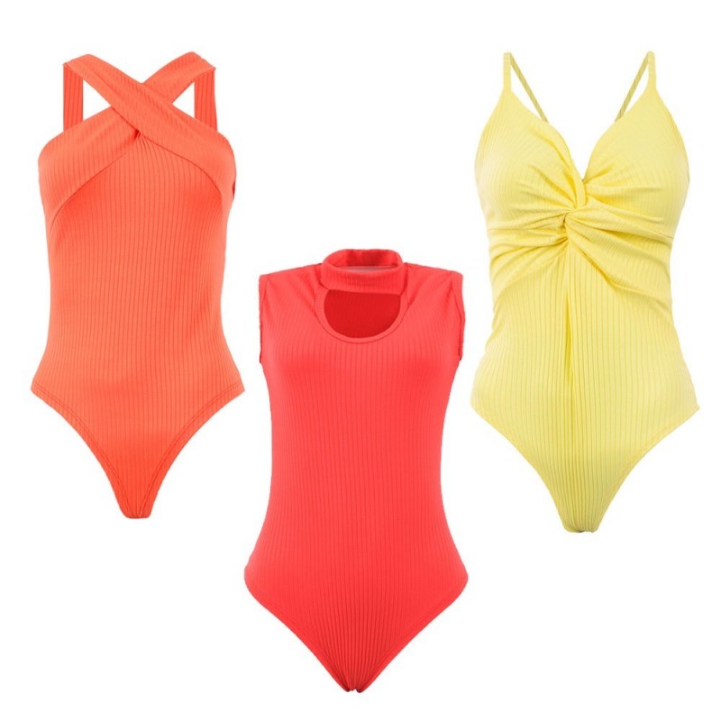 Kit Feminino Com 3 Body's Com Cores E Modelos Variados