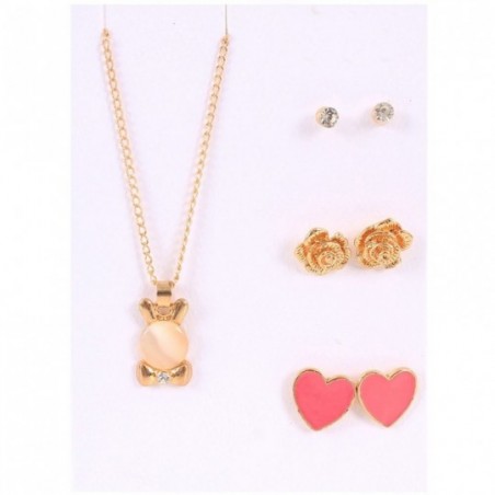 conjunto-brincos-e-colar-feminino-pingentes-variados-atacado