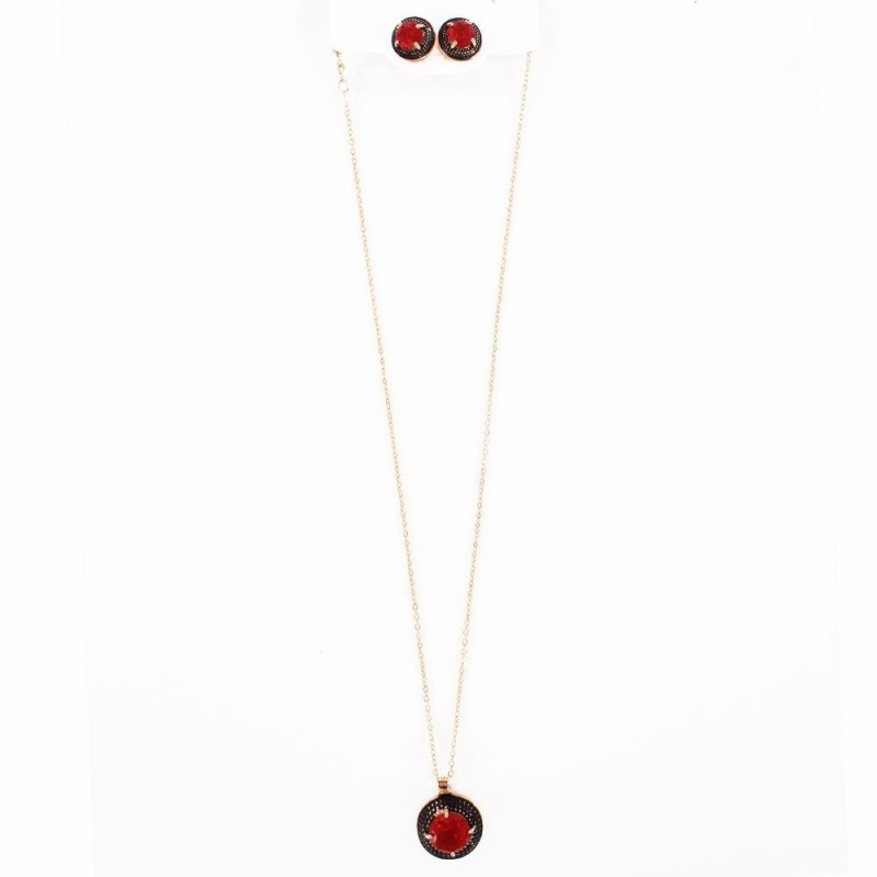 conjunto-feminino-brincos-e-colar-pingente-pedra-atacado