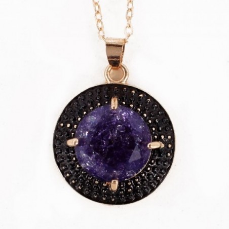 conjunto-feminino-brincos-e-colar-pingente-pedra-atacado