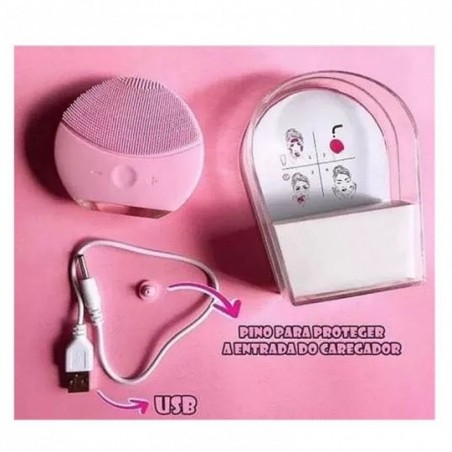 Esponja De Limpeza Facial Massageadora Prova D'Água