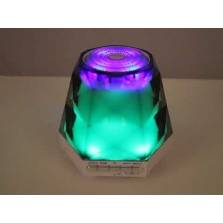 Caixinha De Som Portátil Com Luzes Led Bluetooth