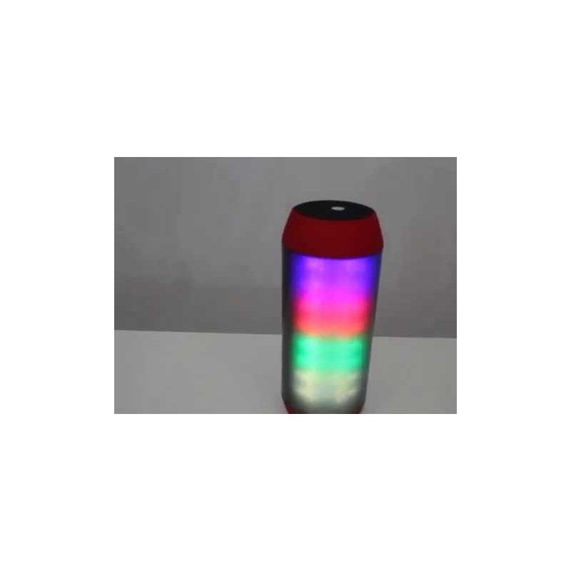 Caixa De Som Portátil Com Luzes De Led Diversas Cores