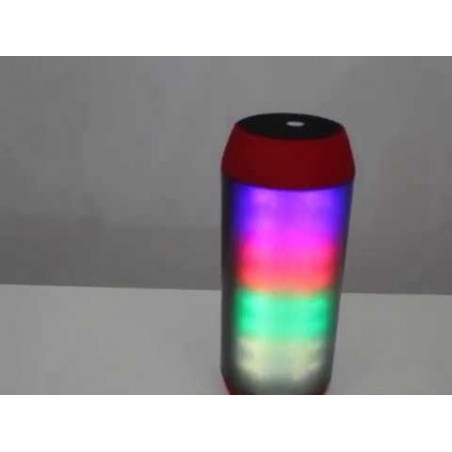 Caixa De Som Portátil Com Luzes De Led Diversas Cores