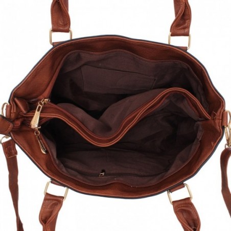 Bolsa Totem Feminina Alto Relevo Com Detalhes Metálicos