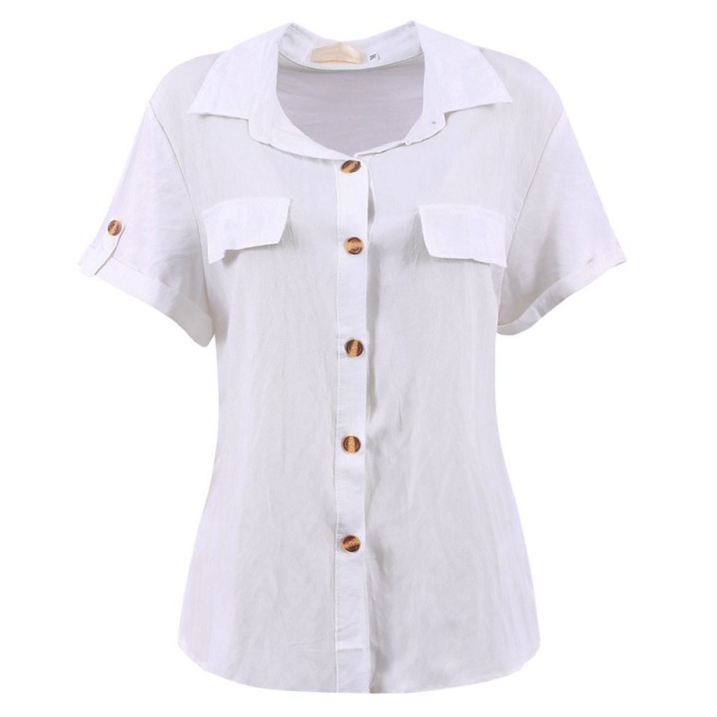 blusa-social-feminina-manga-curta-com-fecho-em-botoes