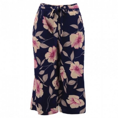 calca-pantacourt-feminina-estampa-floral-com-cinto-amarracao