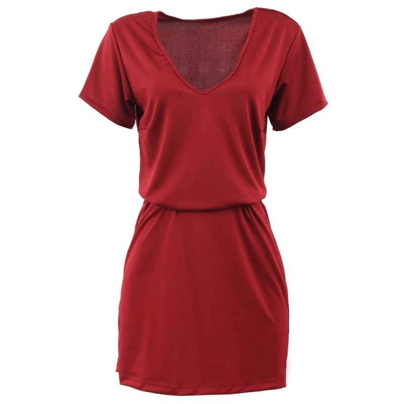 vestido-estampado-feminino-com-gola-em-v-com-cinto