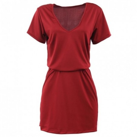 vestido-estampado-feminino-com-gola-em-v-com-cinto